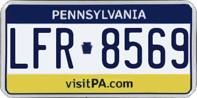 PA license plate LFR8569