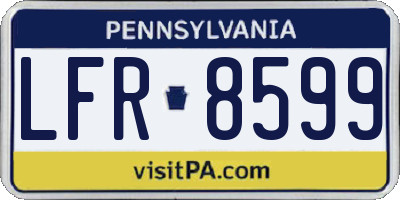 PA license plate LFR8599