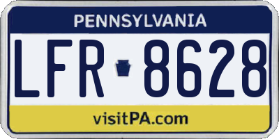 PA license plate LFR8628