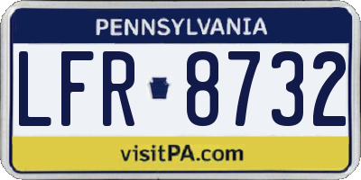 PA license plate LFR8732
