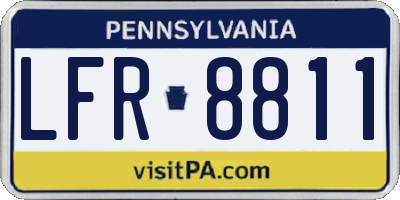 PA license plate LFR8811