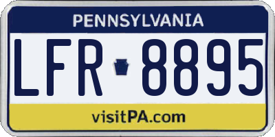 PA license plate LFR8895
