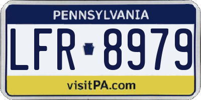 PA license plate LFR8979