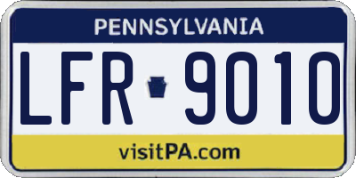 PA license plate LFR9010