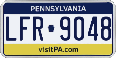 PA license plate LFR9048