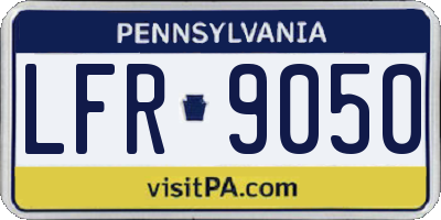 PA license plate LFR9050