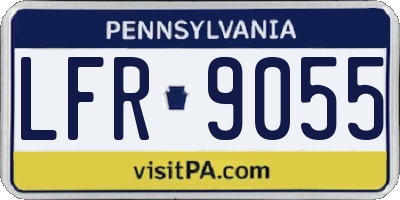 PA license plate LFR9055