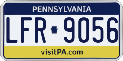 PA license plate LFR9056