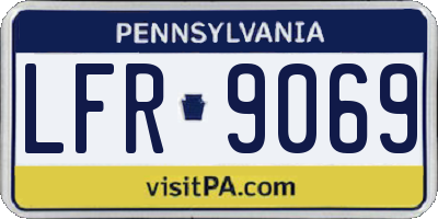 PA license plate LFR9069