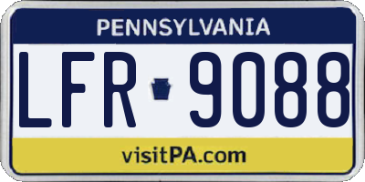 PA license plate LFR9088
