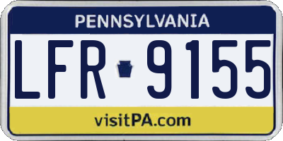 PA license plate LFR9155