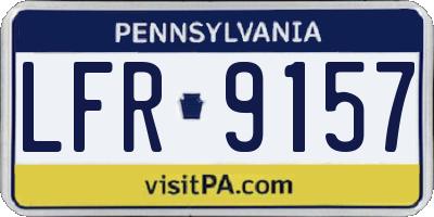 PA license plate LFR9157