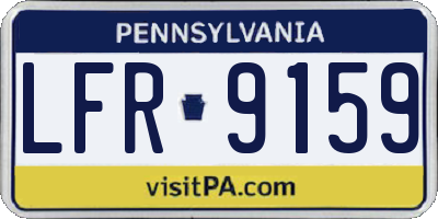 PA license plate LFR9159
