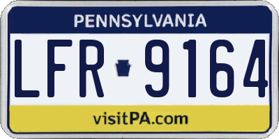 PA license plate LFR9164