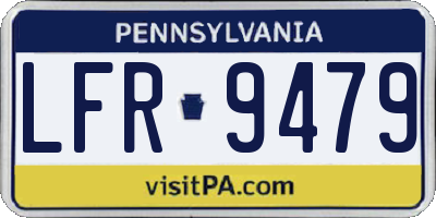 PA license plate LFR9479