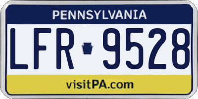 PA license plate LFR9528