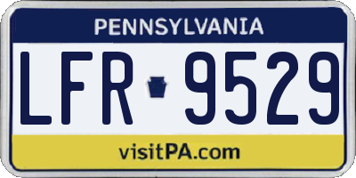 PA license plate LFR9529