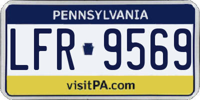 PA license plate LFR9569
