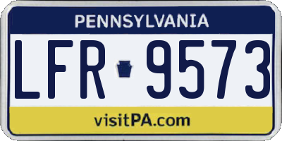 PA license plate LFR9573