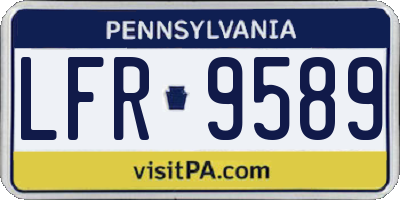 PA license plate LFR9589