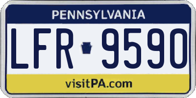 PA license plate LFR9590