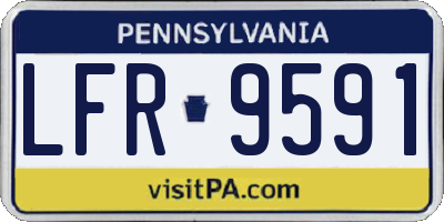 PA license plate LFR9591