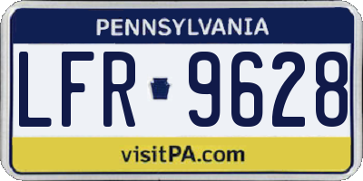 PA license plate LFR9628