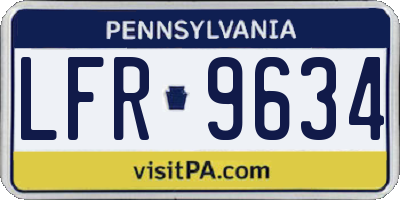 PA license plate LFR9634