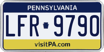 PA license plate LFR9790