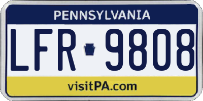 PA license plate LFR9808