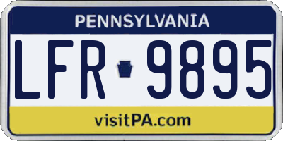 PA license plate LFR9895