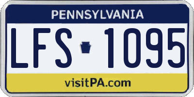 PA license plate LFS1095