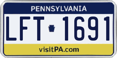 PA license plate LFT1691