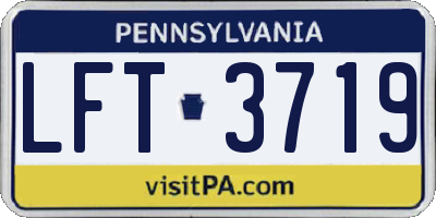 PA license plate LFT3719
