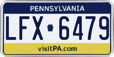 PA license plate LFX6479