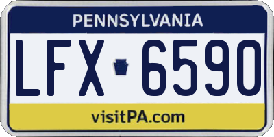 PA license plate LFX6590