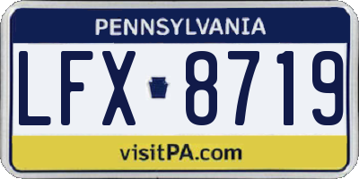 PA license plate LFX8719