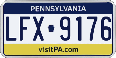 PA license plate LFX9176