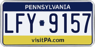 PA license plate LFY9157