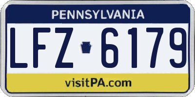PA license plate LFZ6179