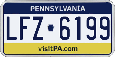PA license plate LFZ6199