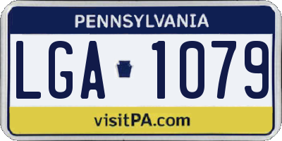 PA license plate LGA1079