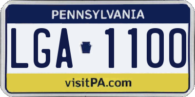 PA license plate LGA1100