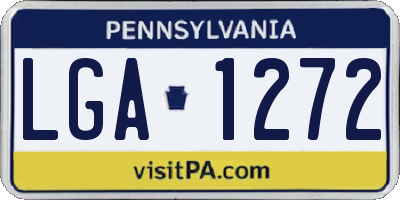 PA license plate LGA1272