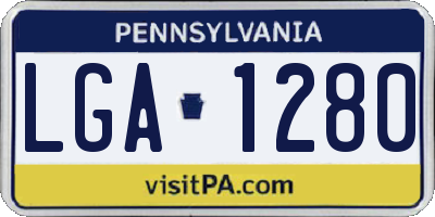 PA license plate LGA1280