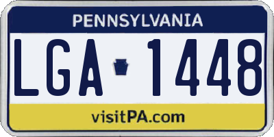 PA license plate LGA1448