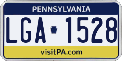 PA license plate LGA1528