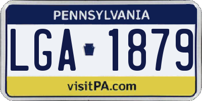 PA license plate LGA1879