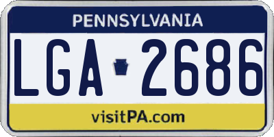 PA license plate LGA2686