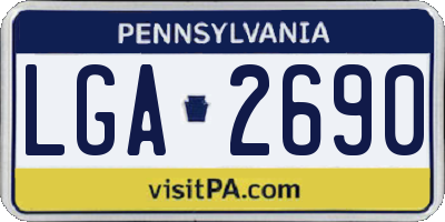 PA license plate LGA2690